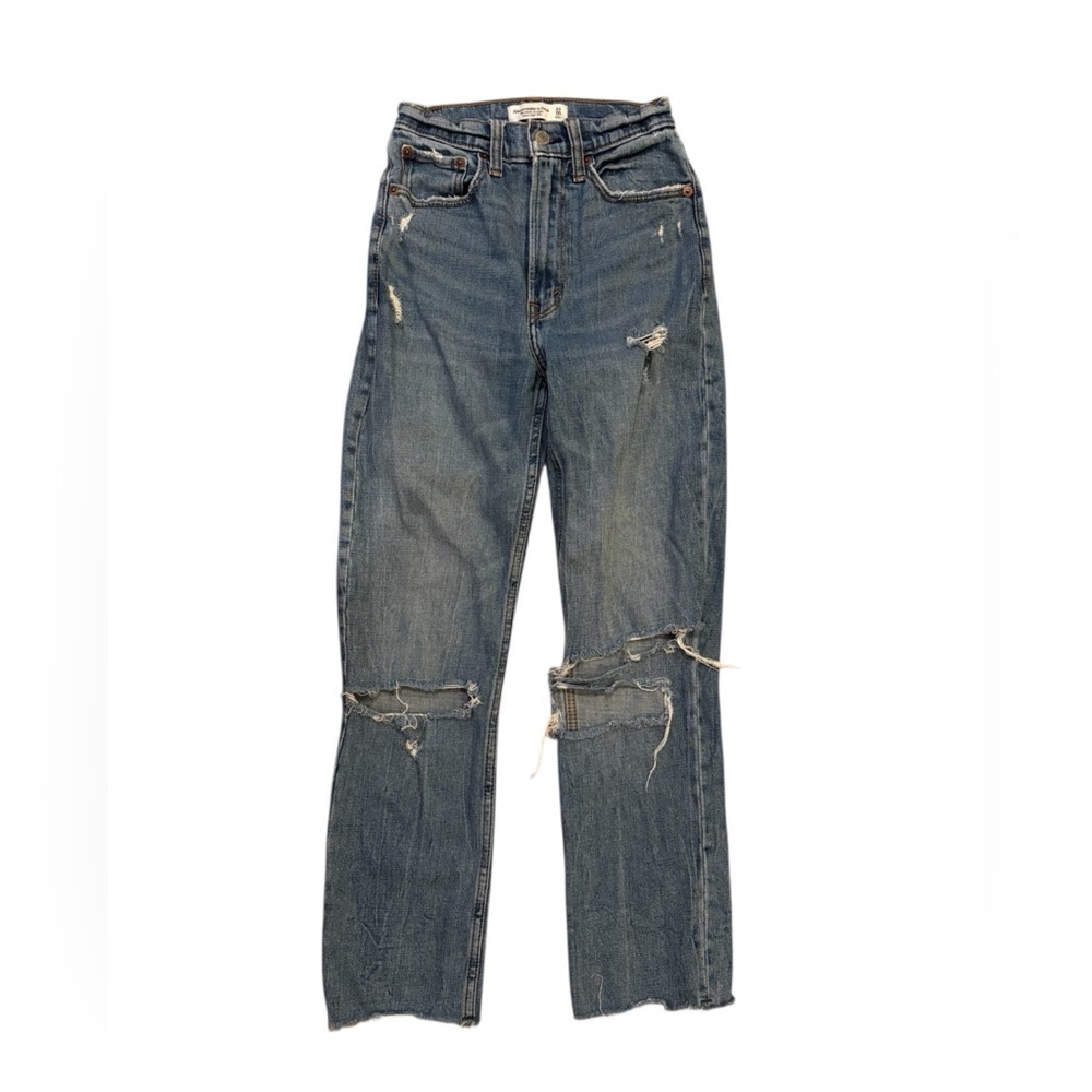 Abercrombie Jeans Curve Love Ankle Straight Ultra High Size 00
